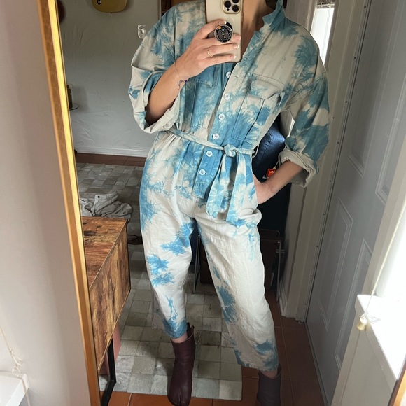 STORETS Coveralls with custom tie dye print - Picture 1 of 2
